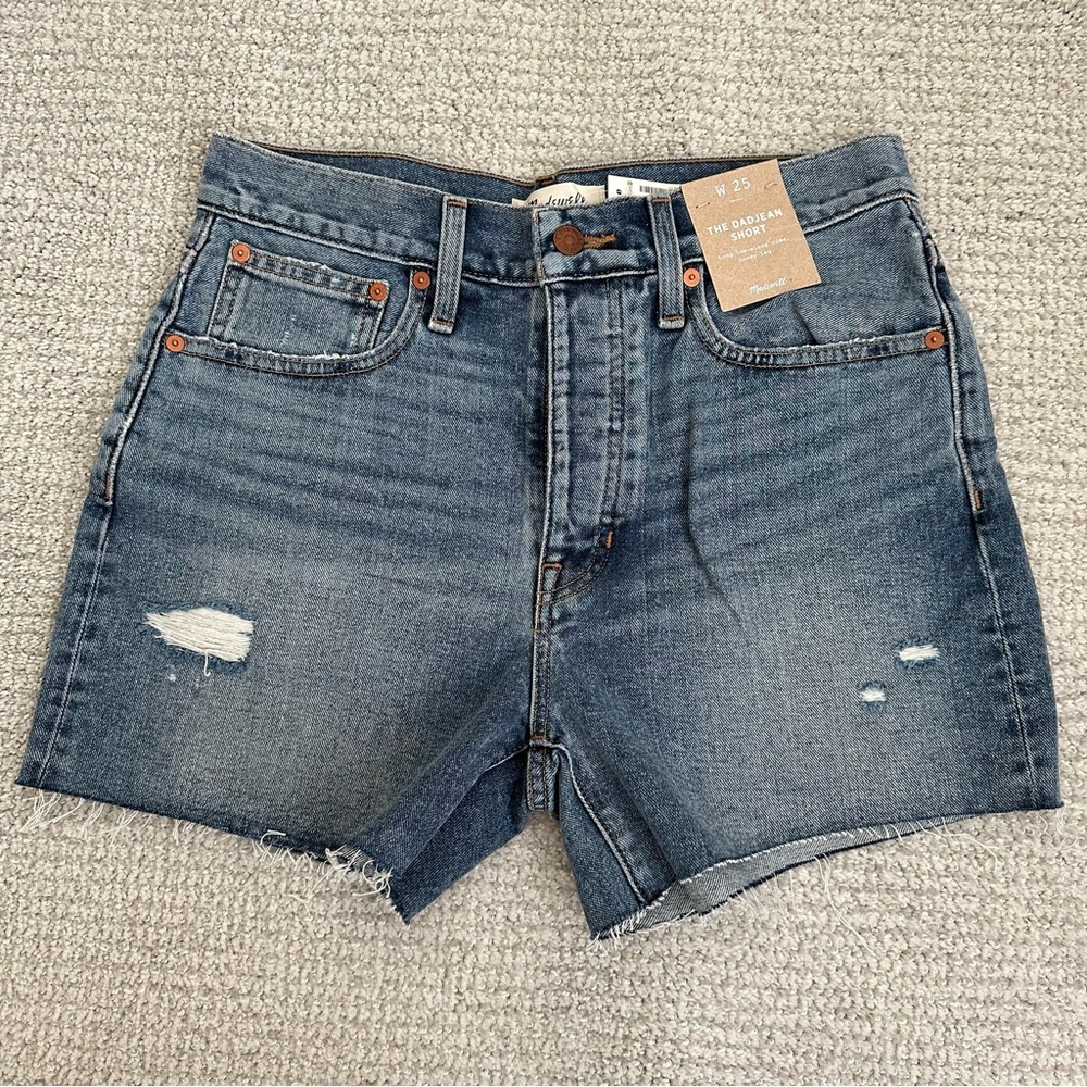 Madewell The Dad Jean Short, Size 25, New With Tags